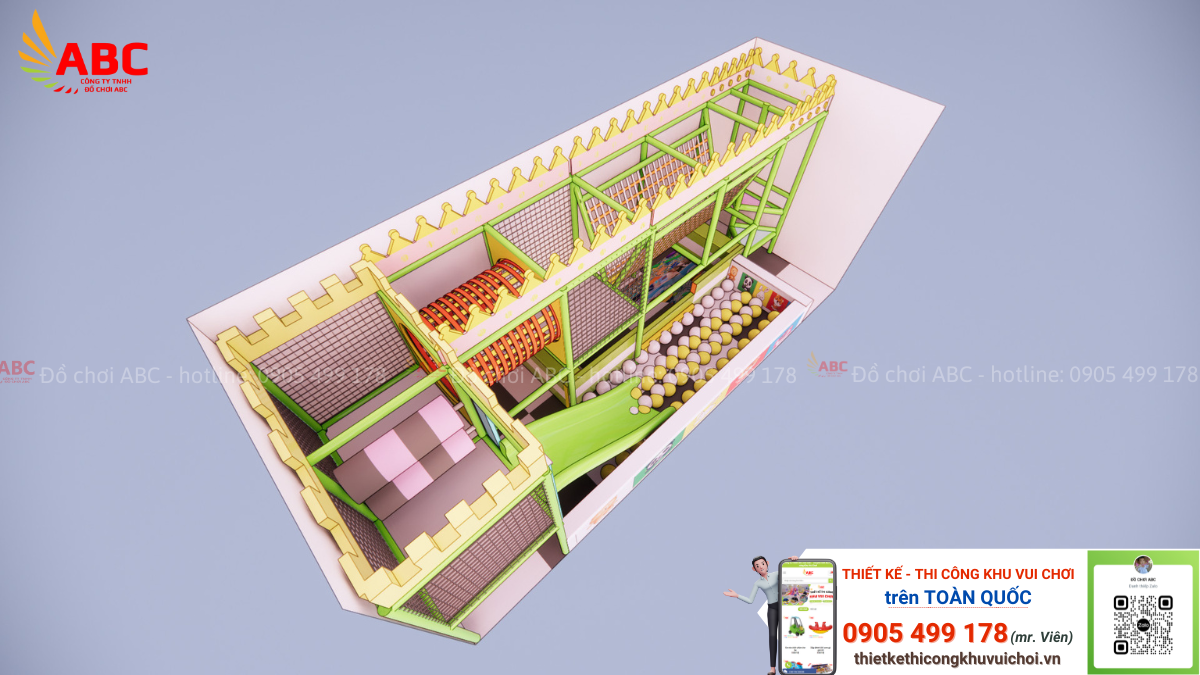Mẫu thiết kế cho khu vui chơi trường mầm non