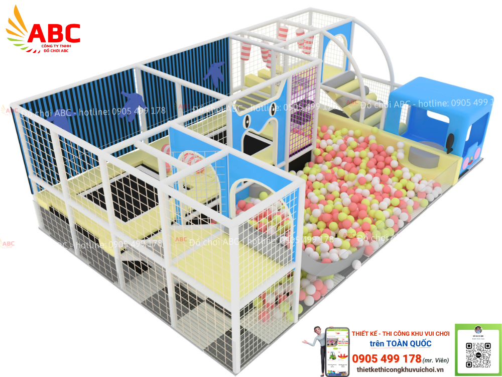 Mẫu 6: thiết kế khu vui chơi trường mầm non