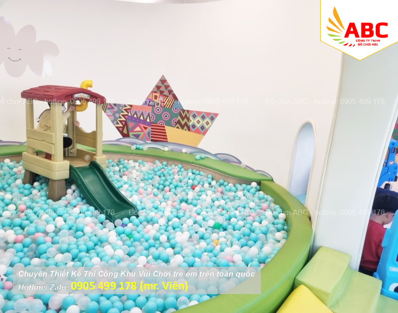 Khu vui chơi mầm non không chịu ảnh hưởng bởi thời tiết