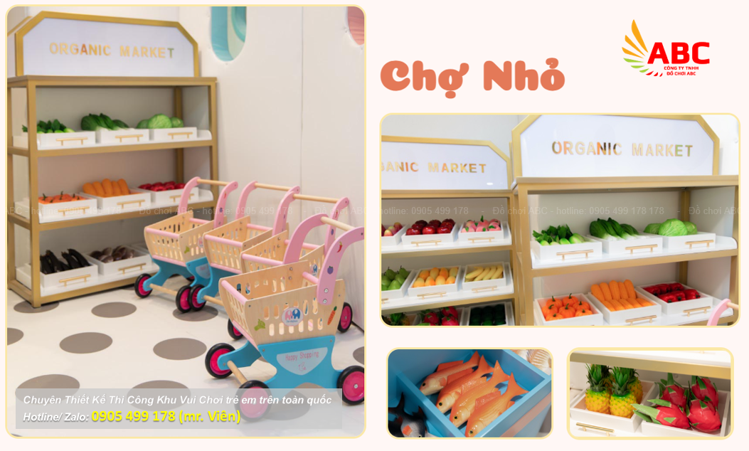 Các hoạt động thu hút và vận hành khu vui chơi trẻ em