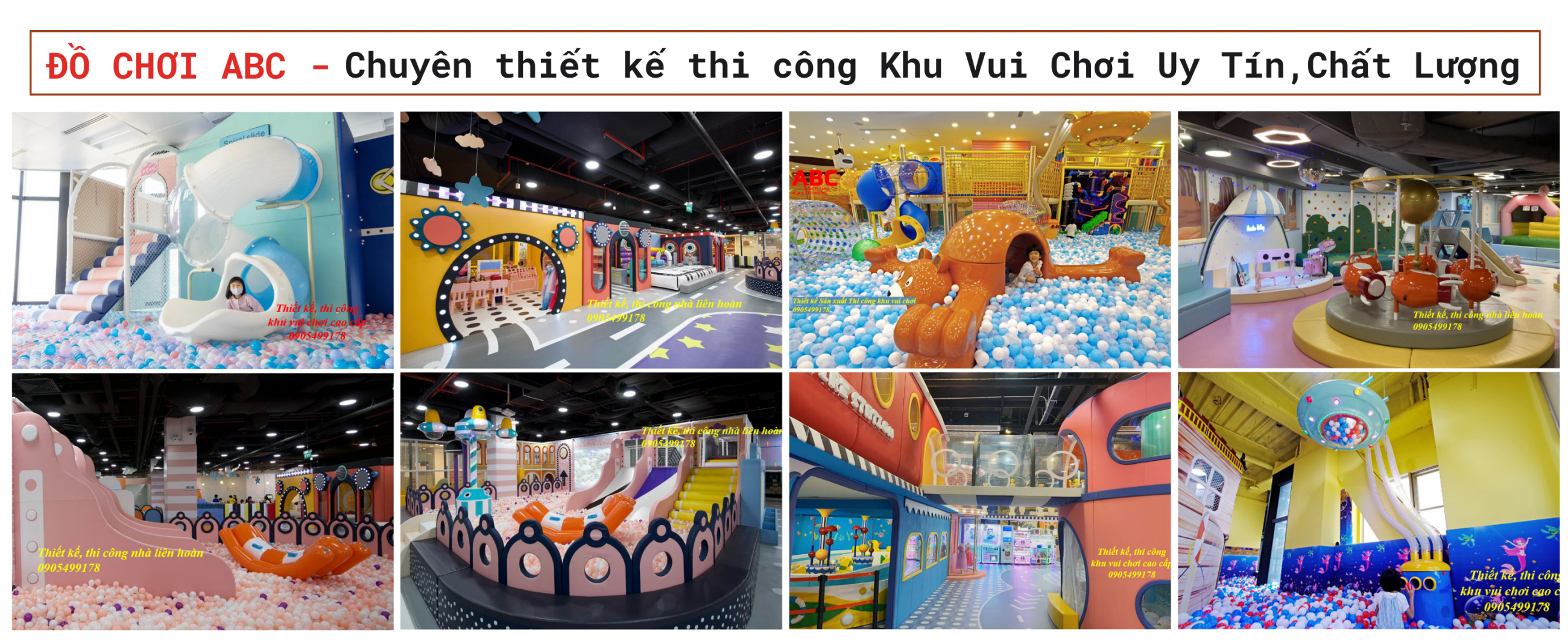 Đồ Chơi ABC chuyên thiết kế thi công Khu Vui Chơi uy tín, chất lượng toàn quốc