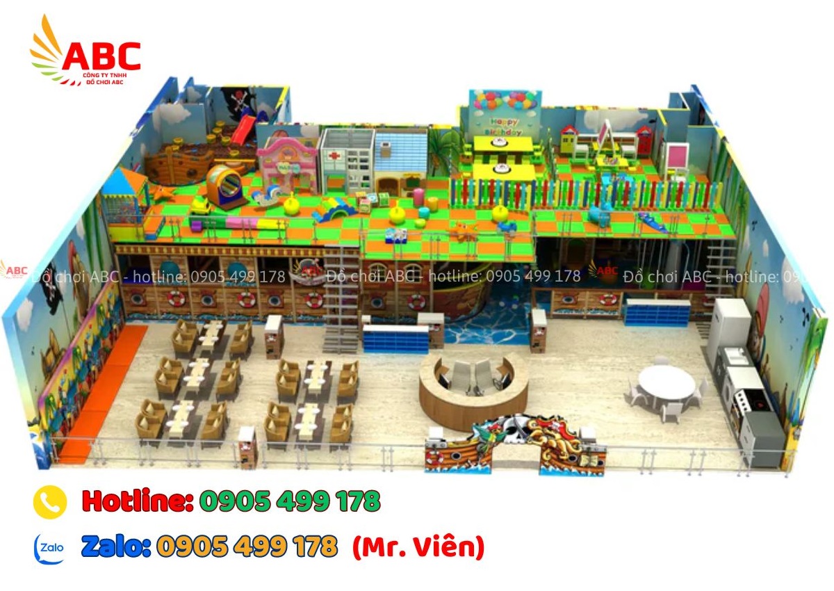 Mẫu thiết kế khu vui chơi chủ đề tàu cướp biển