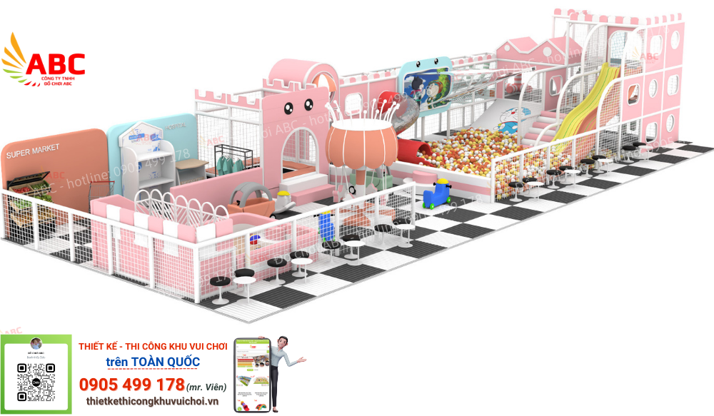 Mẫu thiết kế khu vui chơi 150m2
