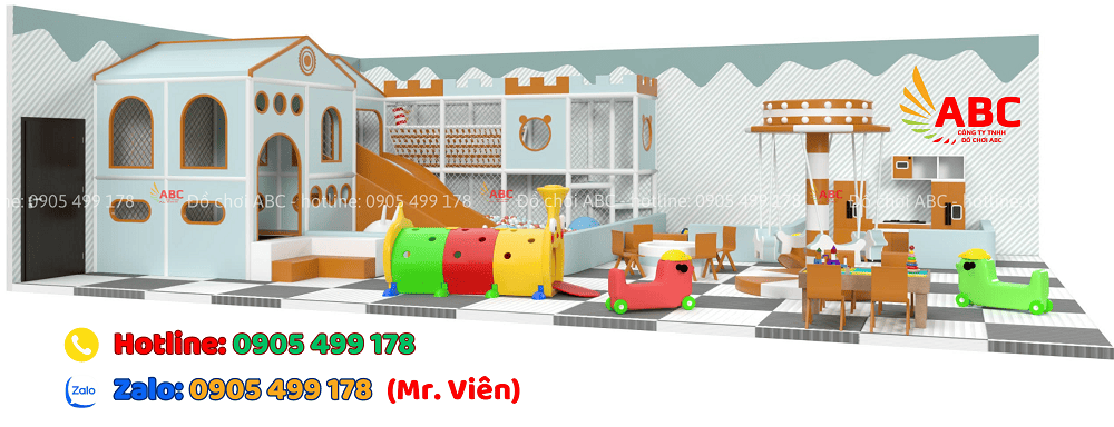 Khu vui chơi 100m2 với đa dạng các trò chơi cho bé thỏa sức khám phá