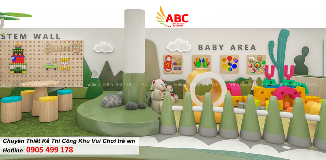 Các hạng mục trò chơi trong khu vui chơi phù hợp với trường học