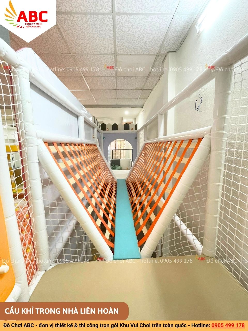 Cầu khỉ lưới trong nhà liên hoàn