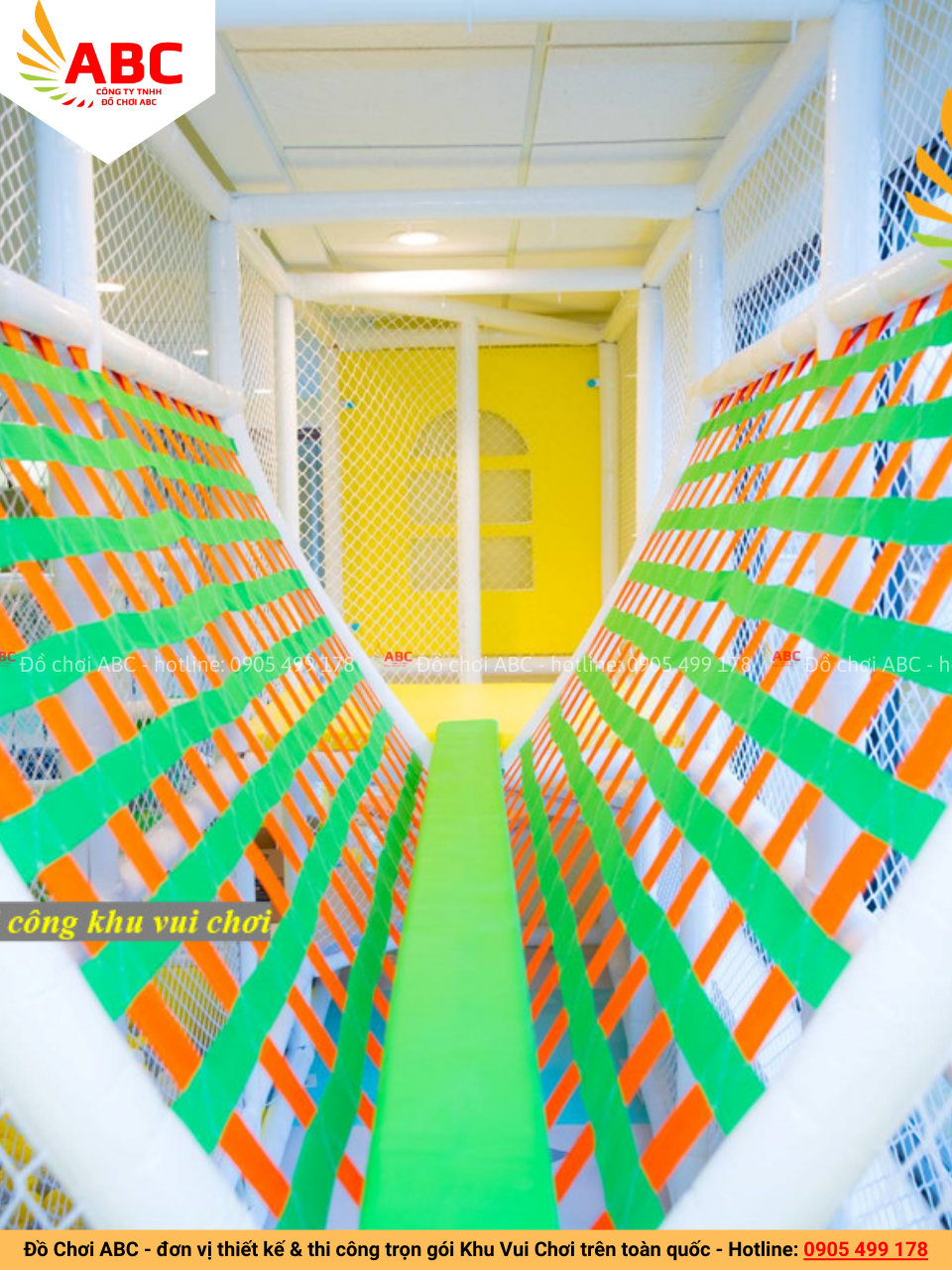 Chướng ngại vật cầu khỉ đi thăng bằng cho bé