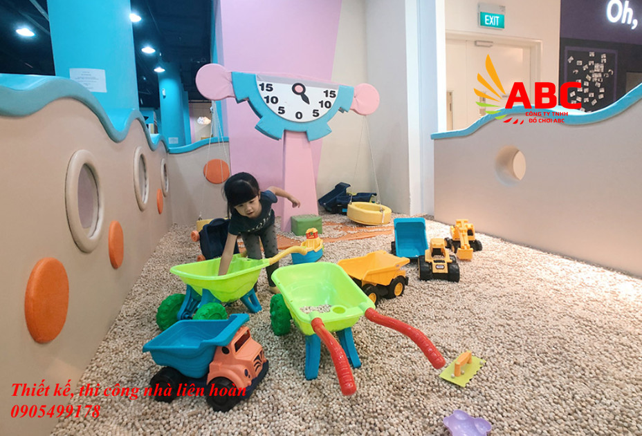 Trang trí độc đáo cho khu vui chơi trẻ em trong nhà