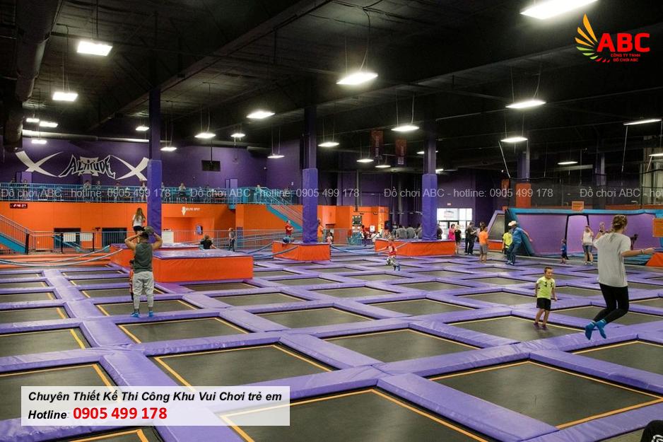 Mô Hình Khu Vui Chơi Trampoline Trong Nhà