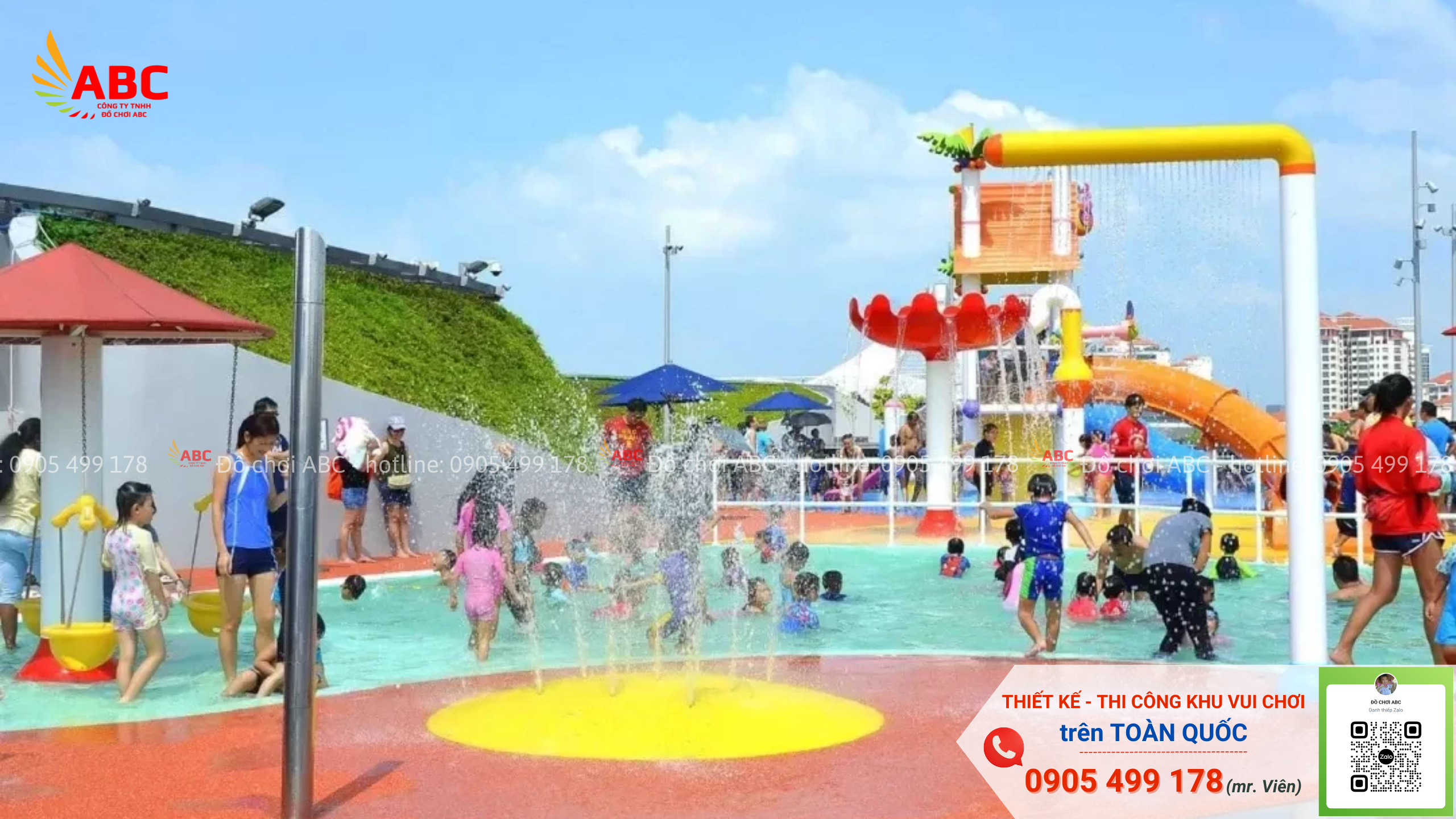 Khu vui chơi công viên nước cho trẻ em