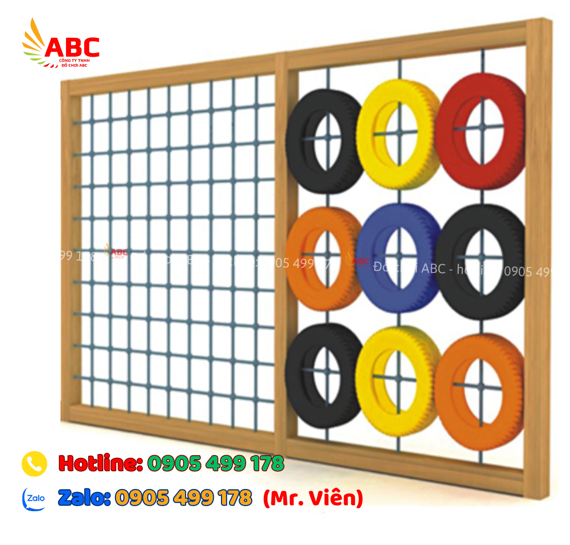 Những ưu điểm nổi bật về vách leo núi cho bé kèm leo dây, lốp xe