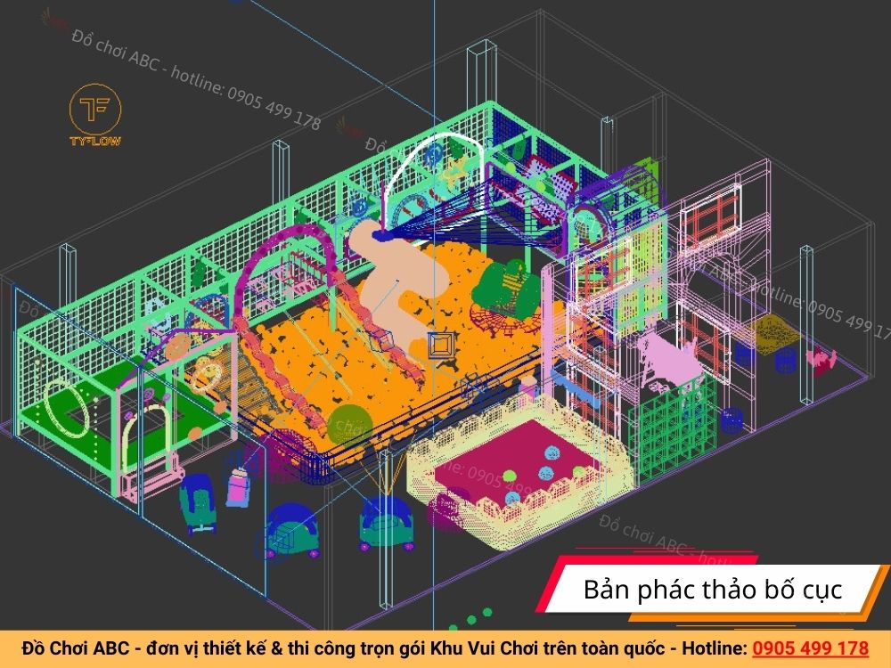 Phác thảo kiến trúc cho khu vui chơi trẻ em