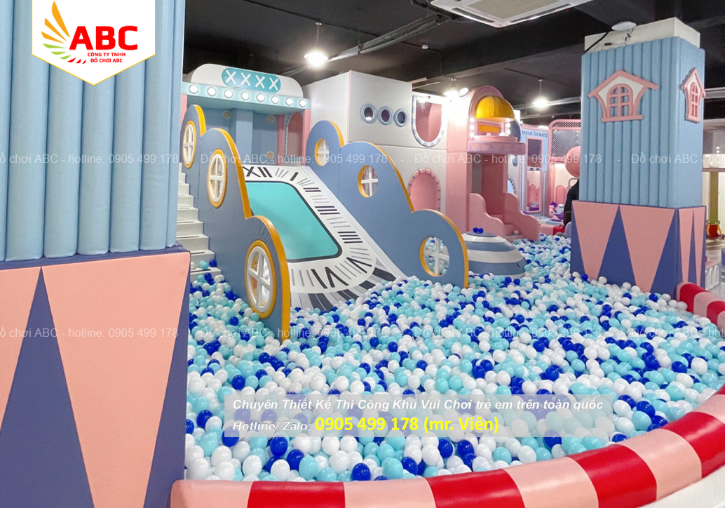 Chi phí để mở một nhà bóng trẻ em phụ thuộc vào diện tích không gian và số lượng trò chơi