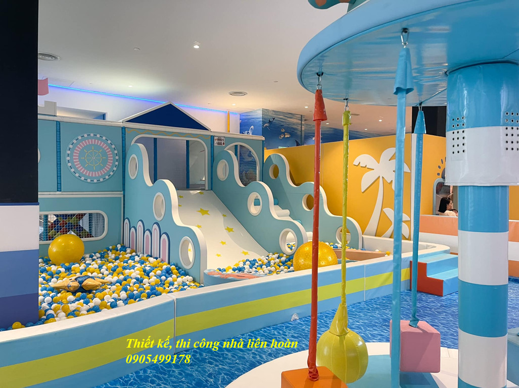 Hệ thống ánh sáng, làm mát là một phần quan trọng trong việc thiết kế nhà bóng trẻ em