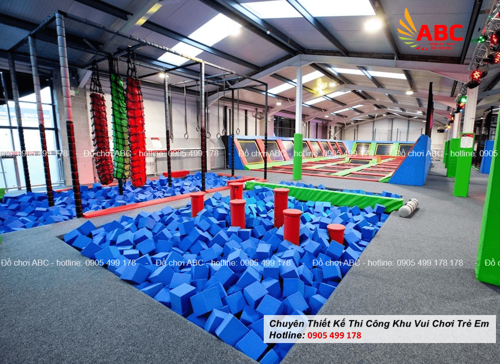 Khu vui chơi sàn nhún trampoline khác gì so với khu vui chơi khác