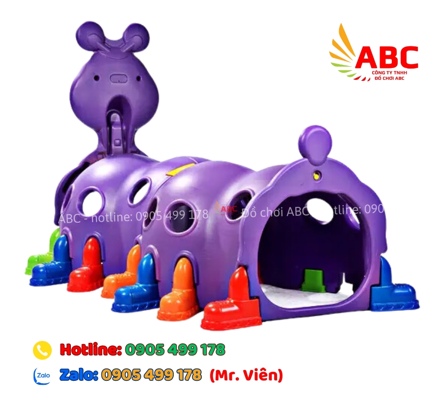 Hầm chui con kiến mầm non có kích thước: 190x110x122 cm