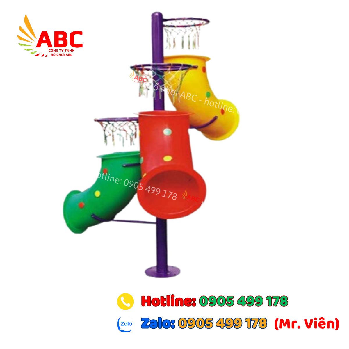 Cột ném bóng rổ cho trường mầm non chất lượng