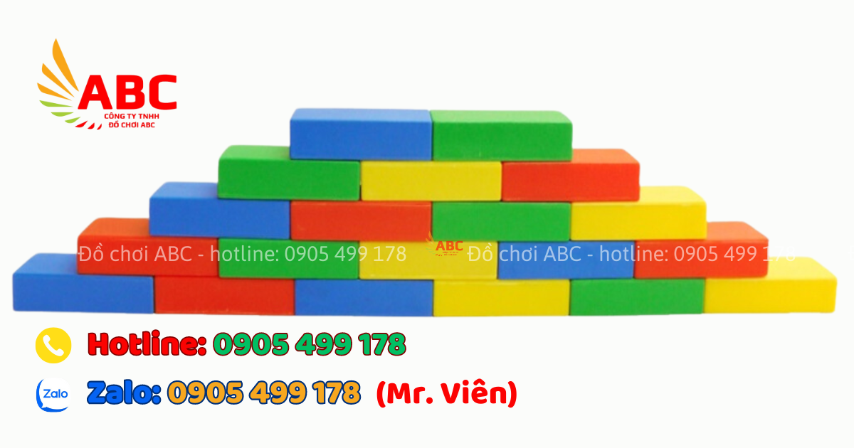Bộ khối hình chủ nhật - Thiết bị mầm non
