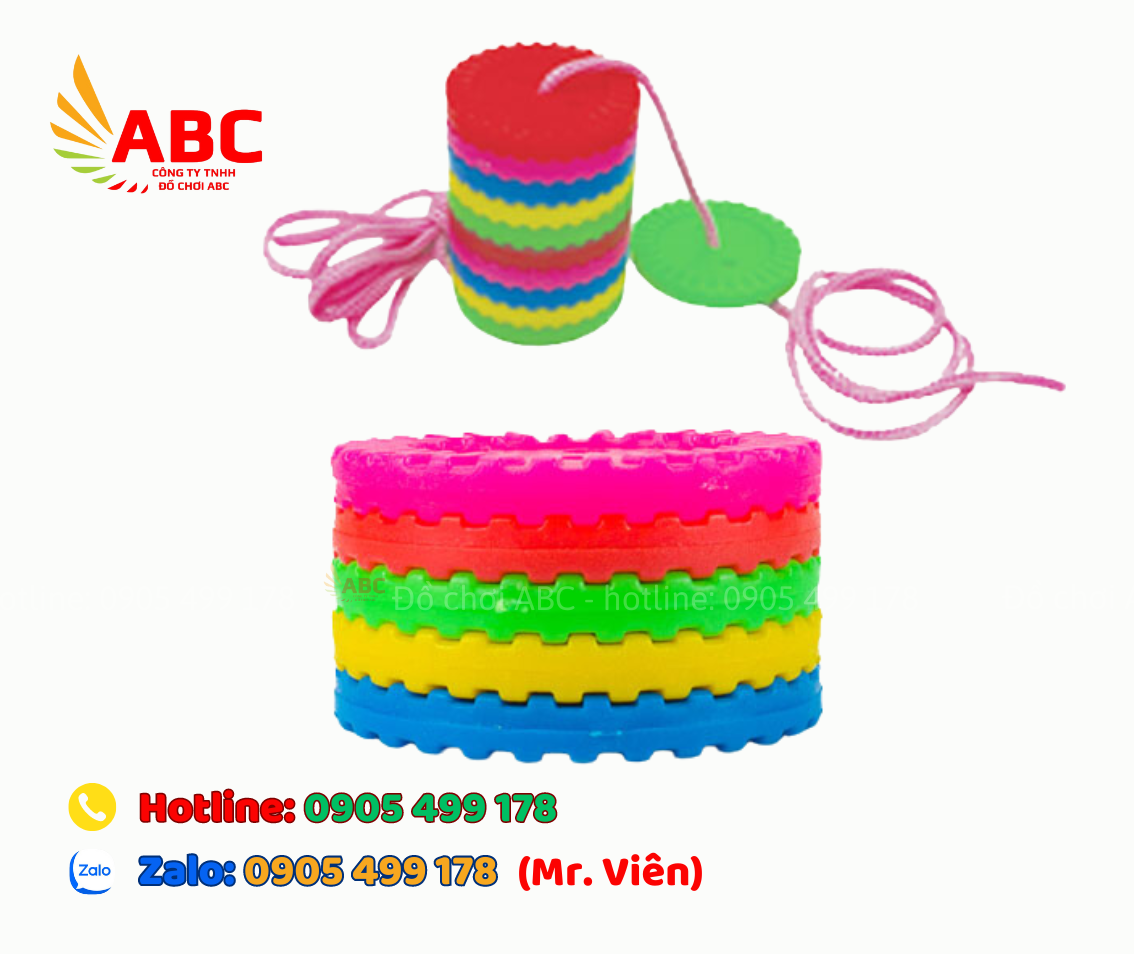 Bộ toán và xâu khuy nhỏ được làm từ nhựa nguyên sinh