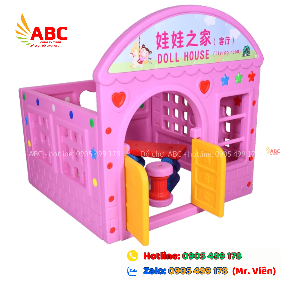 Nhà Hướng Nghiệp Bằng Nhựa - Thiết Kế Khu Vui Chơi Trẻ Em