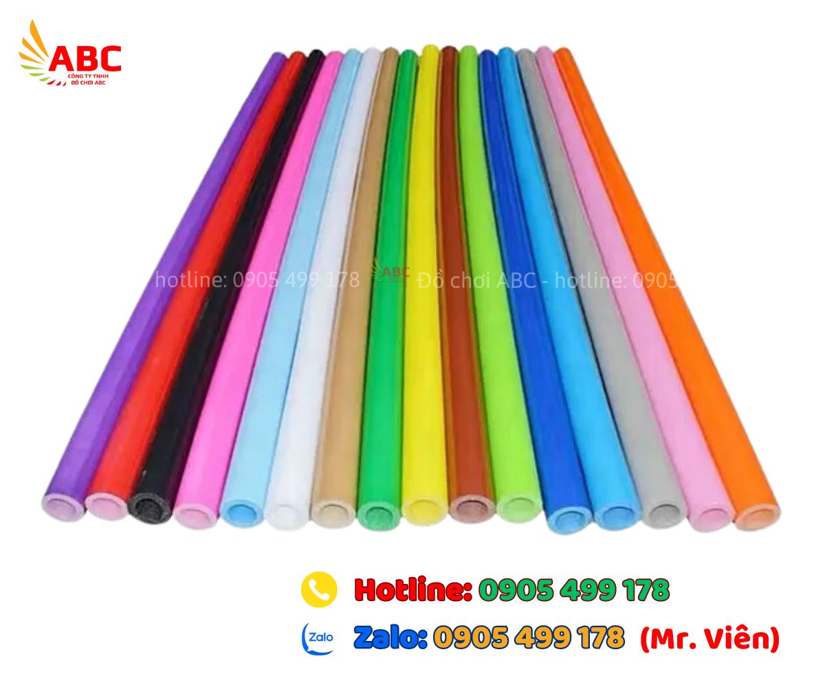 Ống mút xốp đa dạng màu sắc để khách hàng lựa chọn