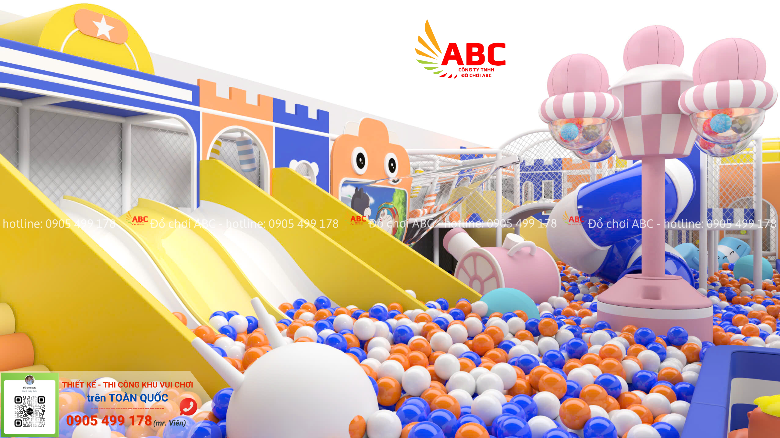 Mỗi góc nhỏ trong khu vui chơi đều được thiết kế khoa học tạo nên một sân chơi trong nhà thú vị