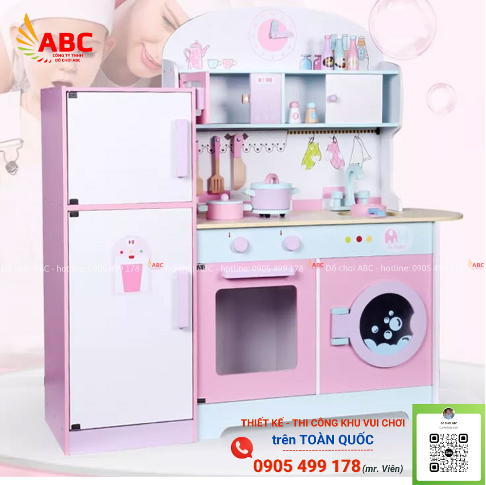 Khu hướng nghiệp đầu bếp cho phép các bé trải nghiệm công việc của một đầu bếp thực thụ