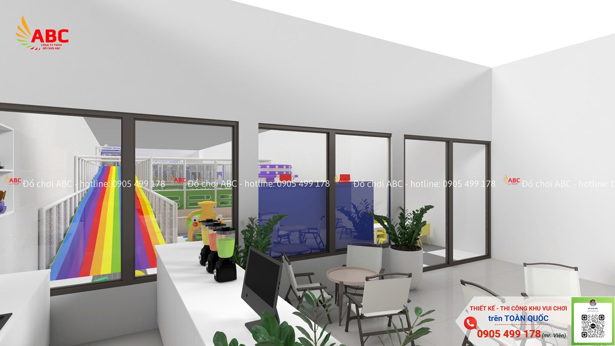 Khu vực cafe bên ngoài không chỉ cung cấp các dịch vụ ăn uống