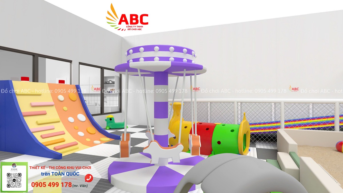 Các hạng mục trò chơi chi tiết trong mô hình thiết kế khu vui chơi đa độ tuổi