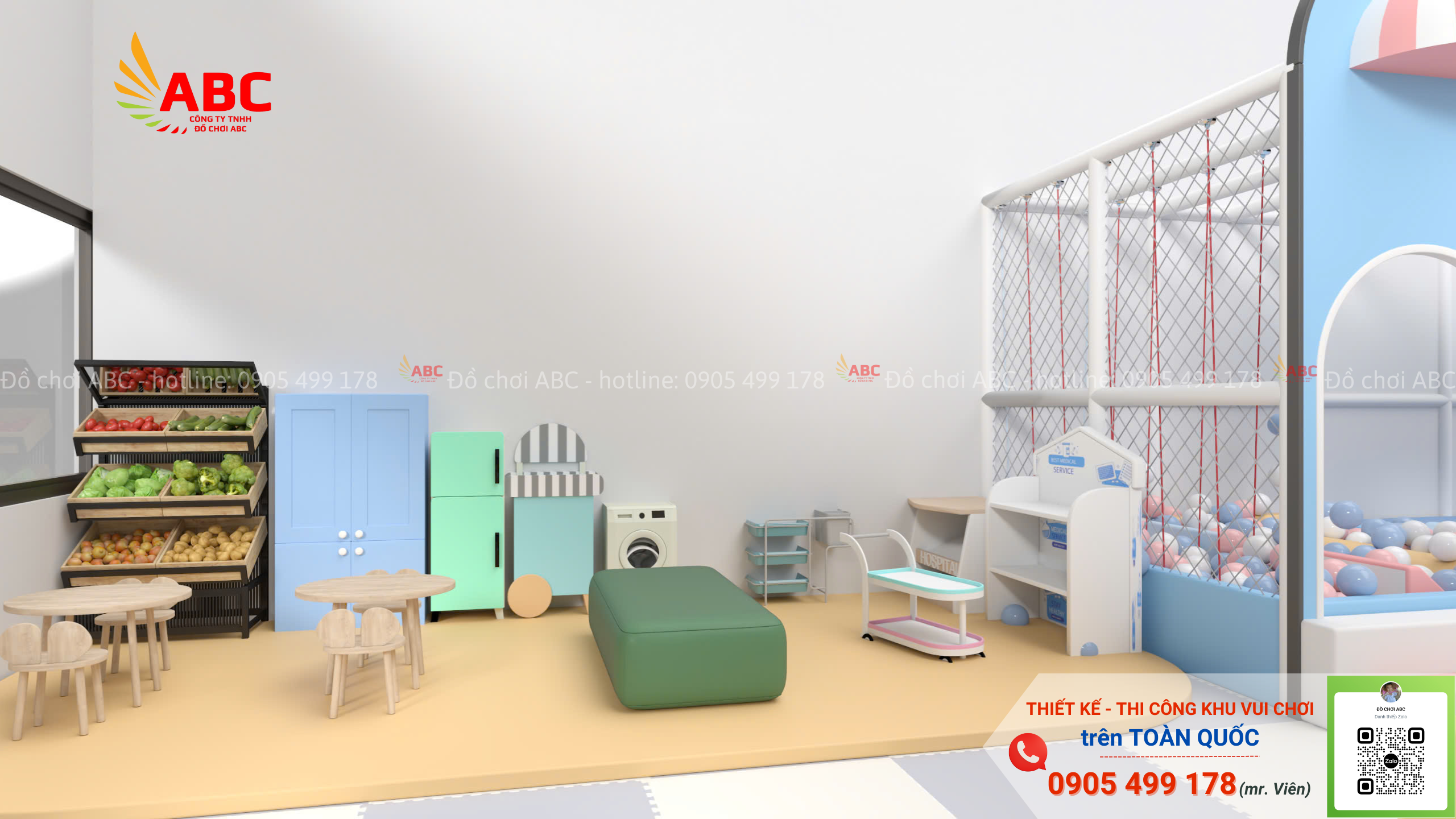 Khu hướng nghiệp giúp các bé phát triển trí tưởng tượng khi vui chơi