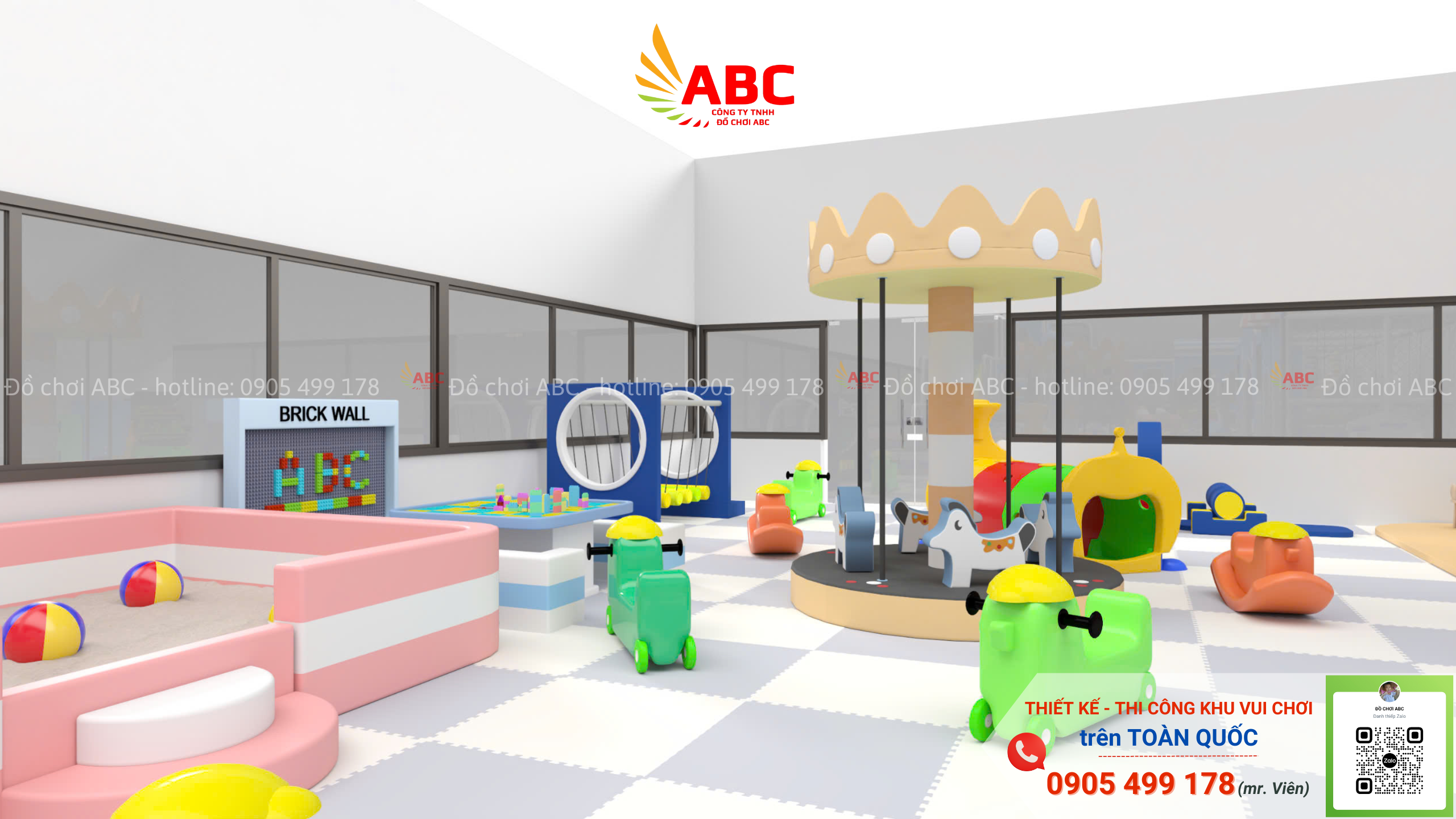 Các trò chơi rời: đu quay, bập bênh, hồ hạt sứ, lego,.. đều được làm từ chất liệu cao cấp