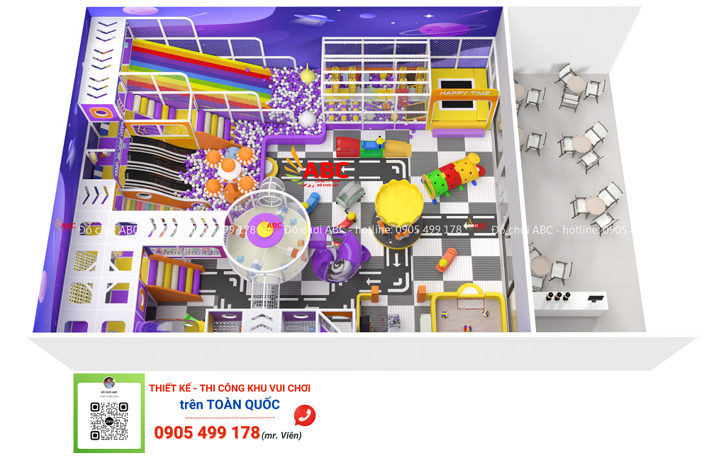 Thiết Kế 3D Khu Vui Chơi Chủ Đề Khám Phá Vũ Trụ