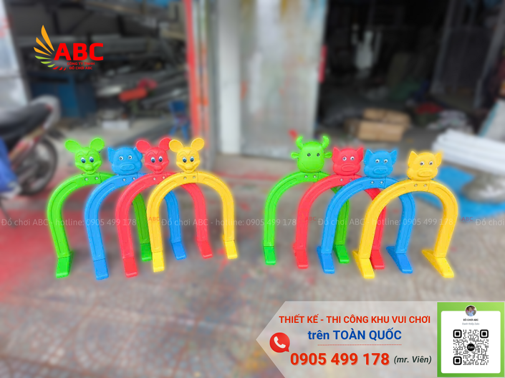 Cổng chui mầm non là một thiết bị vận động không thể thiếu tại các trường mầm non