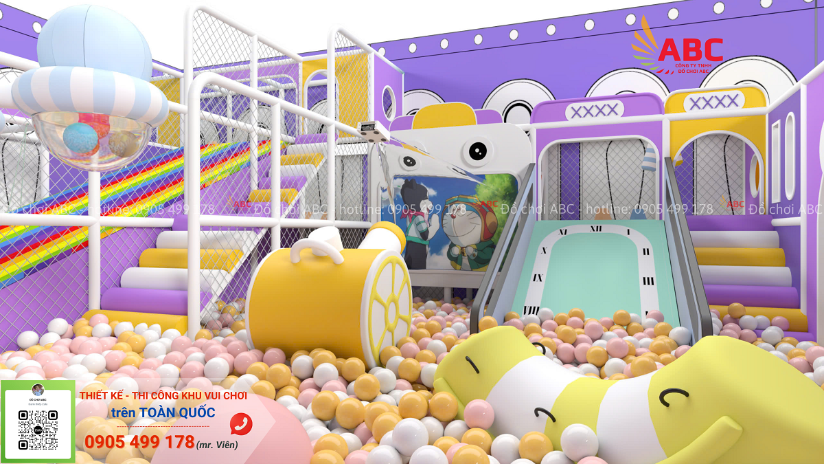 Súng bán banh – màn hình chiếu – vượt chướng ngại vật Nhà Liên Hoàn