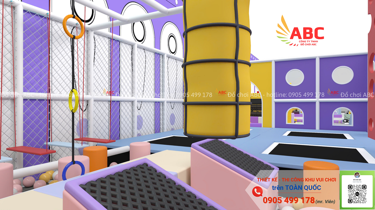 Khu vận động sasuke giúp trẻ rèn luyện thể chất, phát triển các kỹ năng vận động