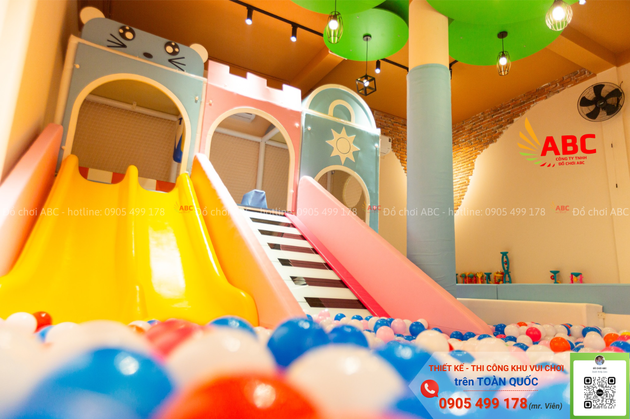 Không gian khu vui chơi được thiết kế khoa học giúp tối ưu diện tích