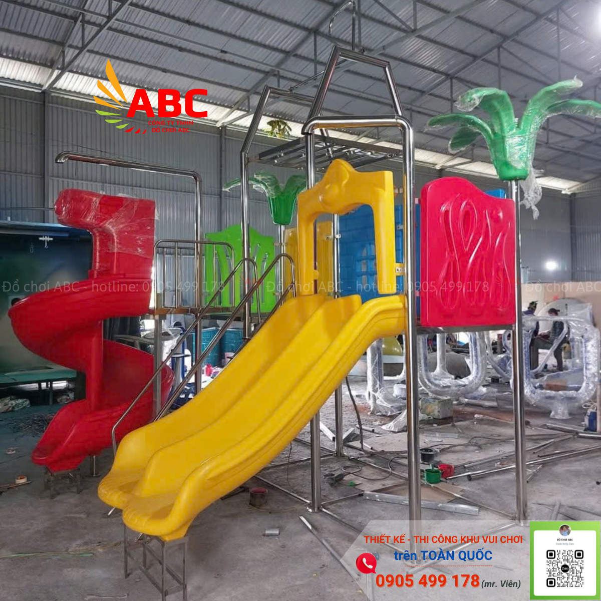 Sản xuất bộ cầu trượt nước theo thiết kế