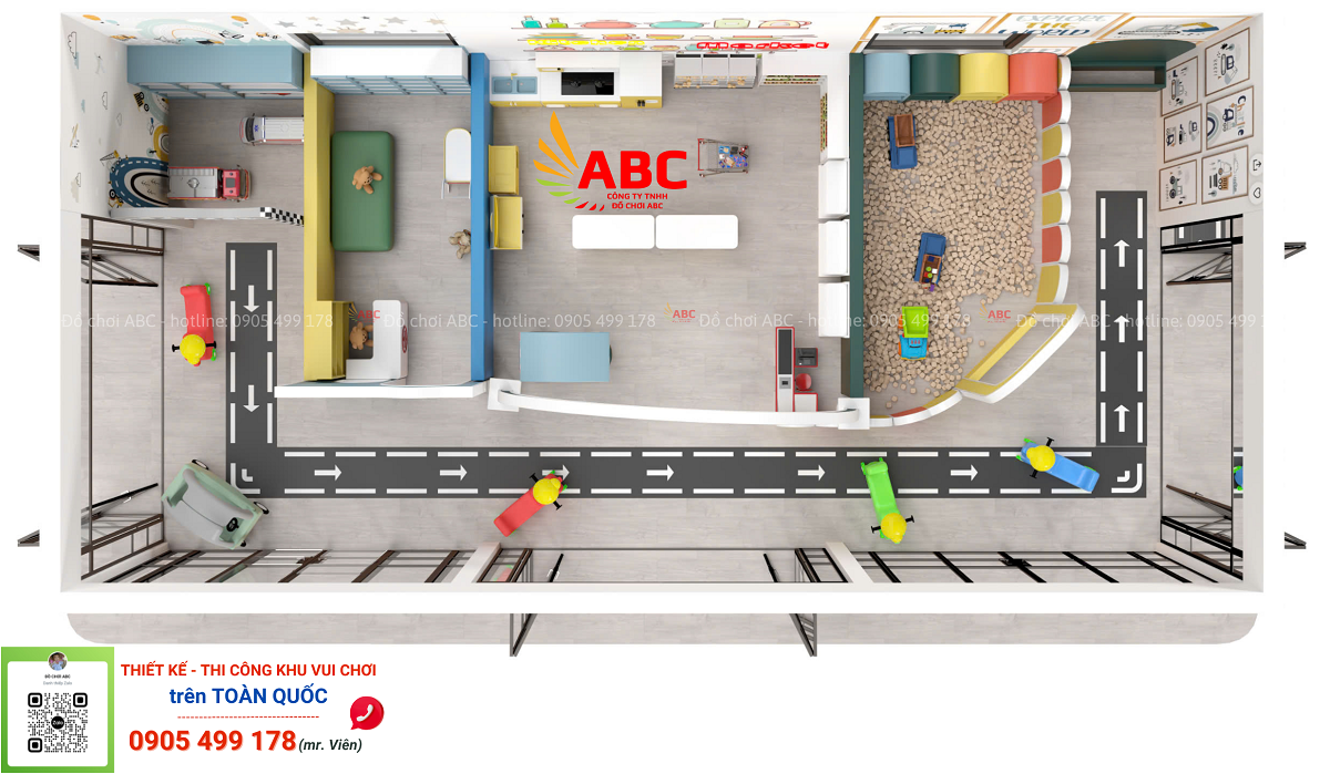 Thiết kế khu vui chơi hướng nghiệp cho bé mới nhất