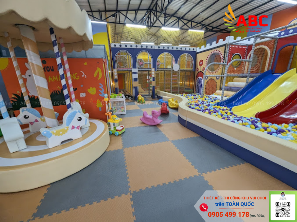 Mẫu khu vui chơi trẻ em trong nhà hiện đại