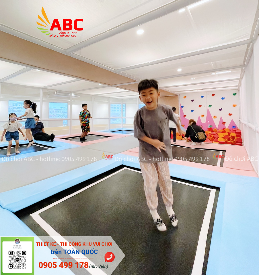Thảm sàn nhún lò xo trampoline