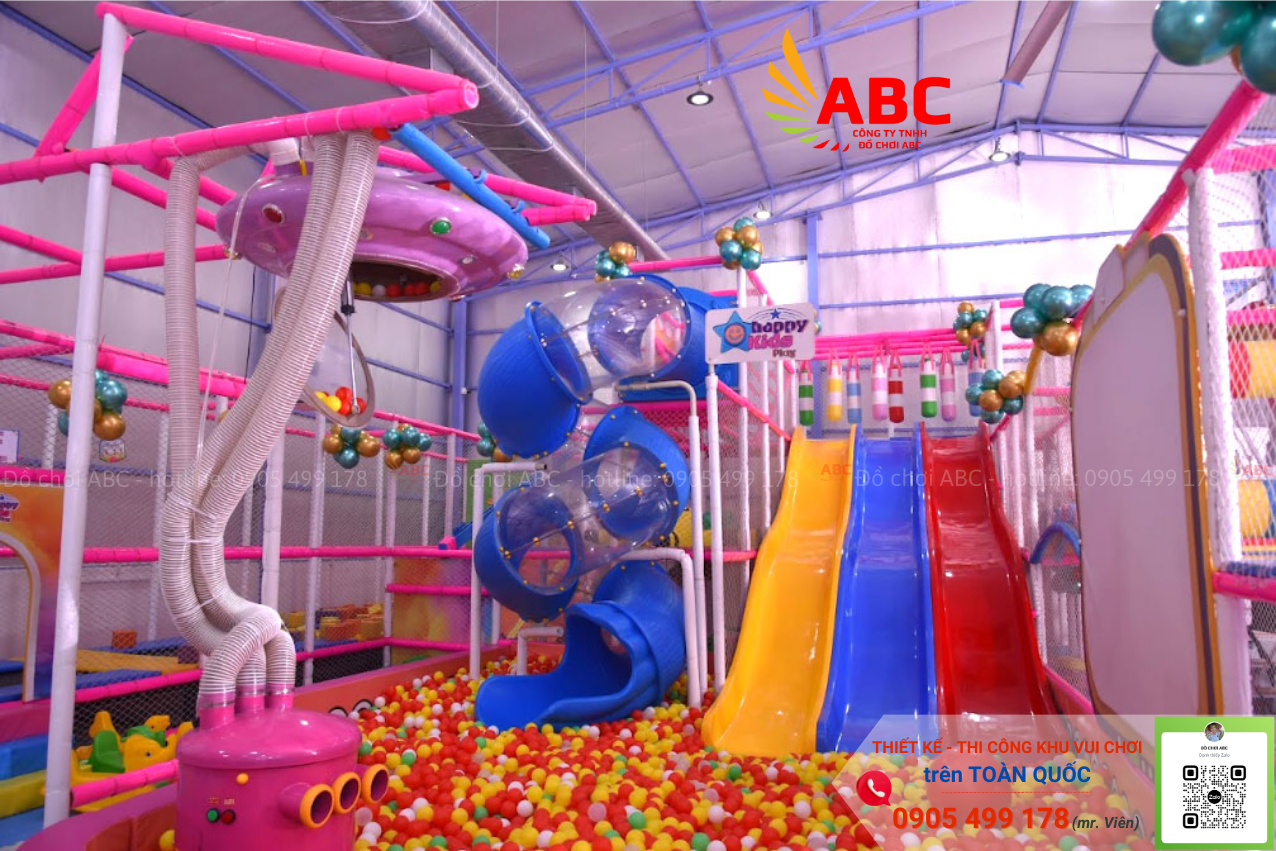 Khu vui chơi trong nhà bắt mắt, thu hút ánh nhìn