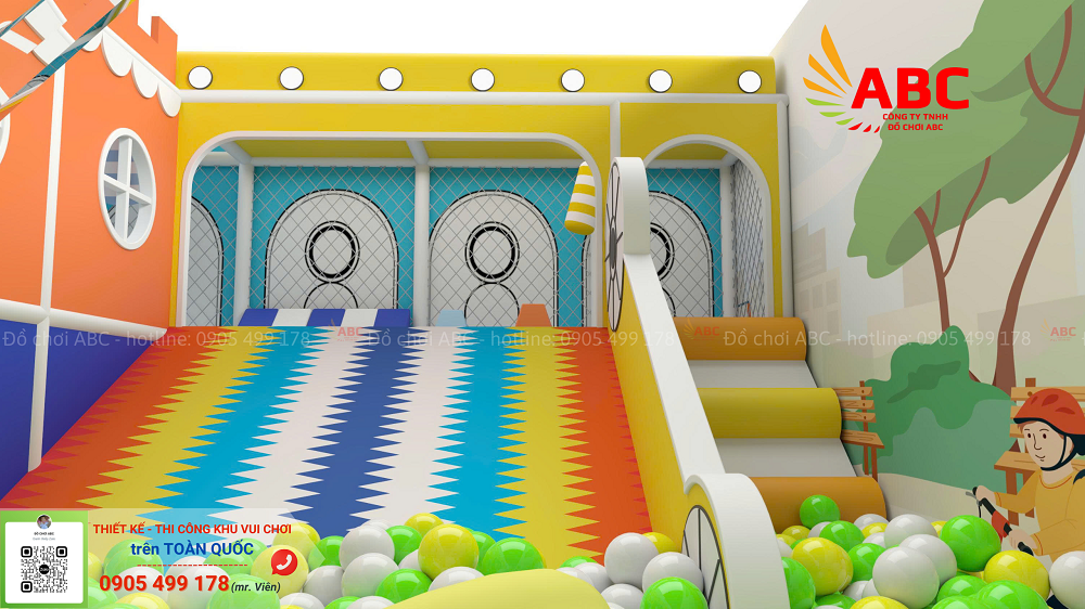 Cầu trượt cầu vồng