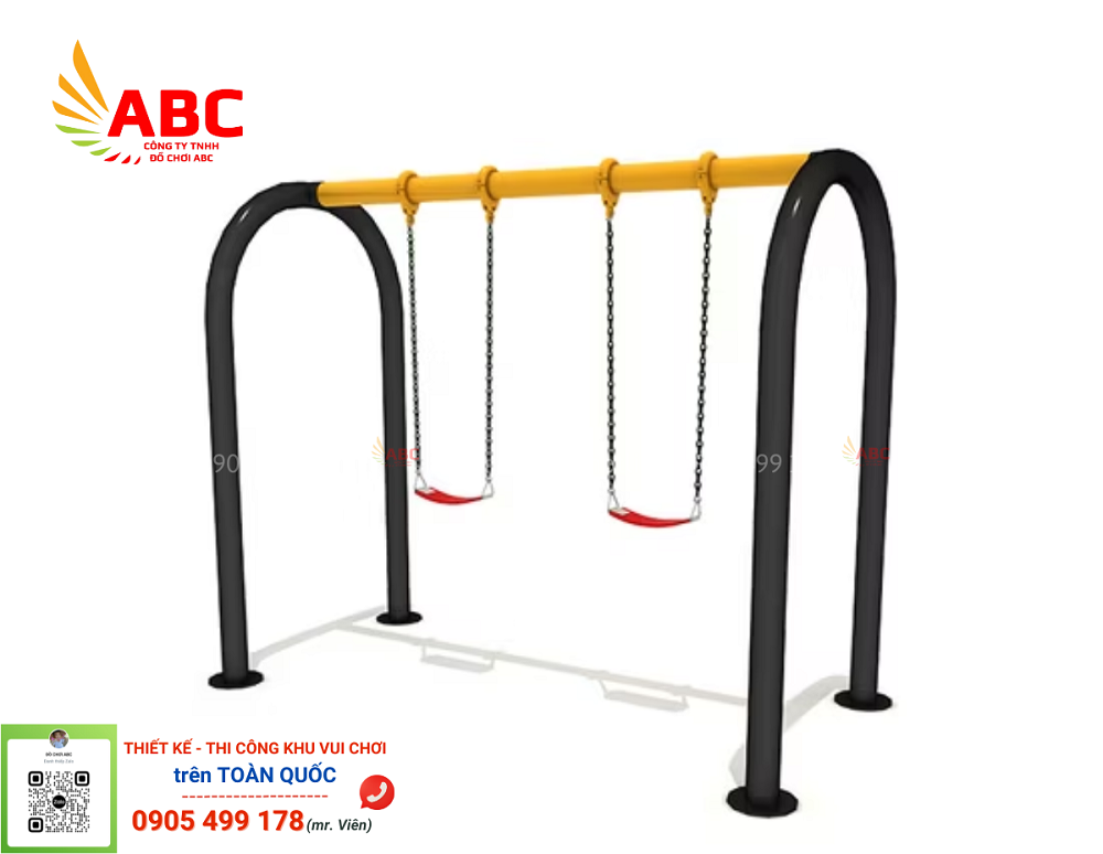 Xích đu 2 ghế - Đồ chơi mầm non
