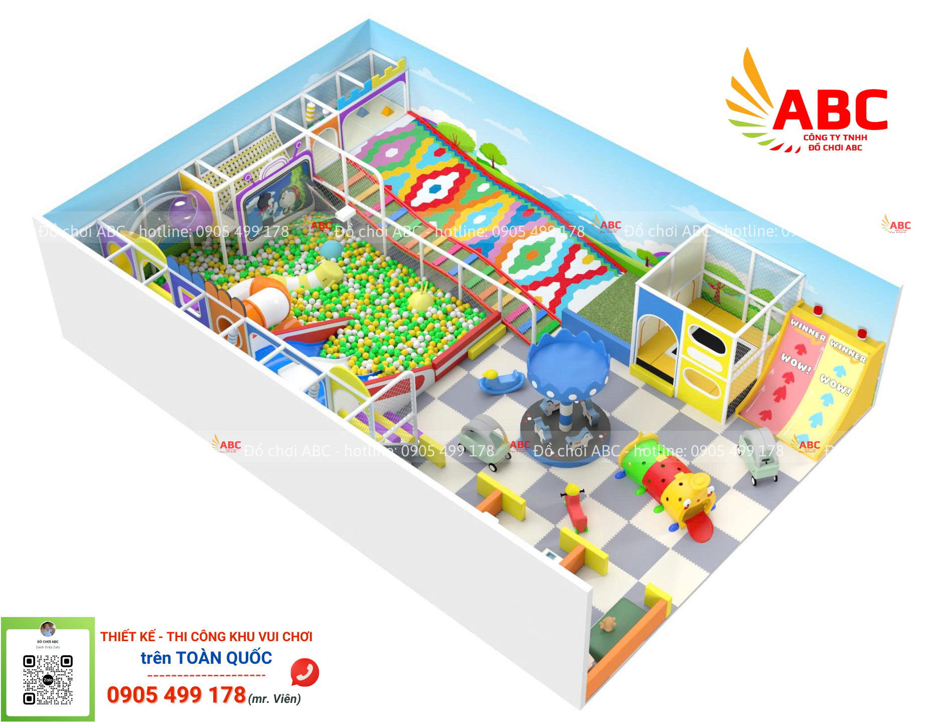 Mô hình kids cafe trong nhà