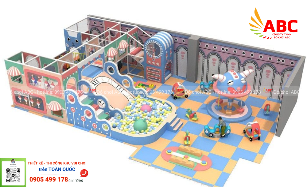 Mô hình thiết kế Kids cafe cao cấp