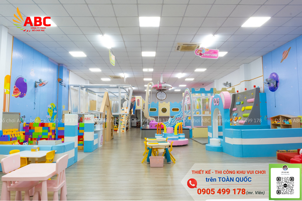 Mẫu cafe kết hợp khu vui chơi trẻ em - Kids Cafe