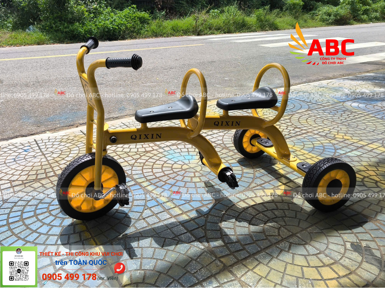 Xe đạp đôi cho trẻ mầm non có độ bền cao