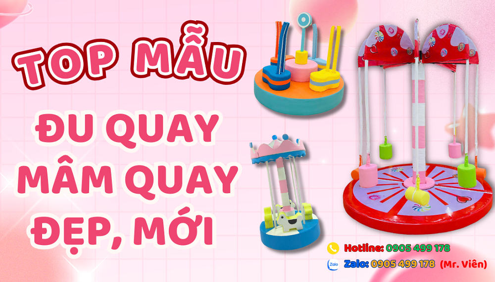 Các Mẫu Đu Quay Mâm Quay Trẻ Em Đẹp – Giá Tốt