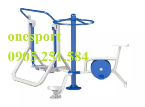Cụm dụng cụ đi bộ trên không - đi xe đạp kết hợp quay eo - Onesport 001
