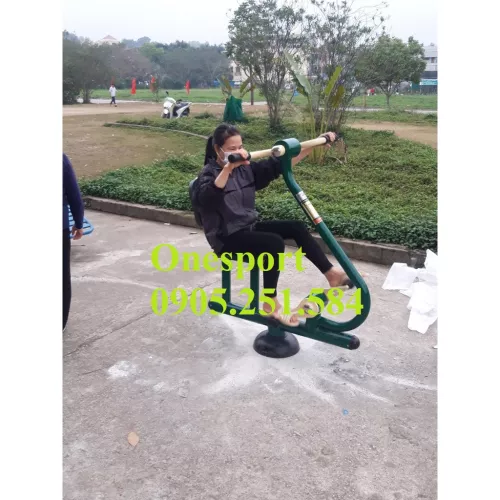 Thiết bị tập đạp xe kết hợp quay tay - Onesport06